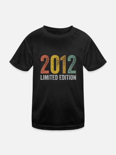 Millésime 2012 Édition Limitée Anniversaire - T-shirt sport Enfant - noir - Devant