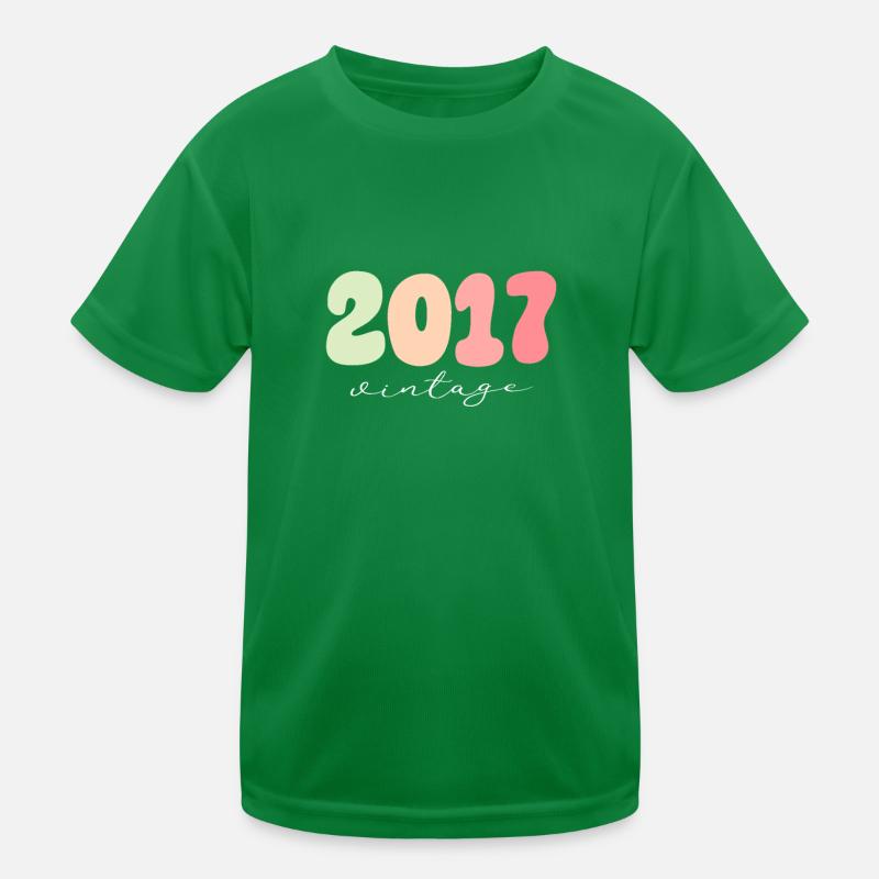 Millésime Millésime 2017 Anniversaire T-shirt sport Enfant