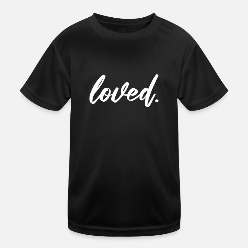 Loved Liebe Valentinstag Kinder Funktions-T-Shirt