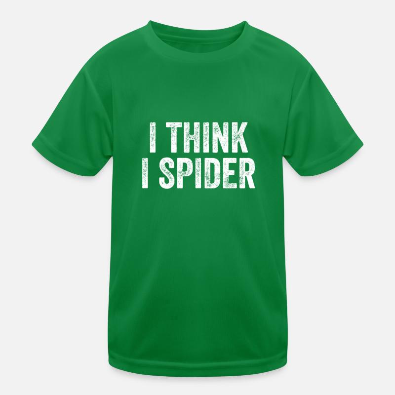 I Think I Spider Denglisch Kinder Funktions-T-Shirt