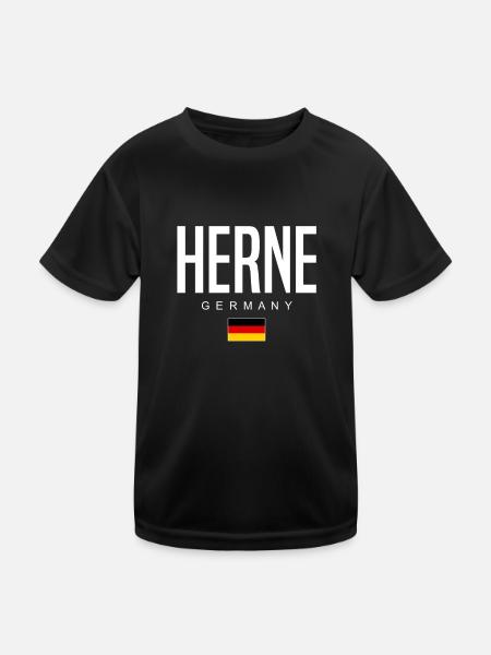 Herne - T-shirt sport Enfant - noir - Devant