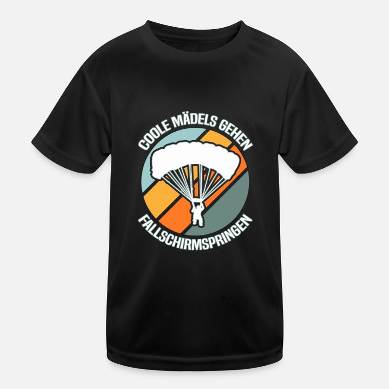 Skydiving Skydiver Kids Functional T-Shirt