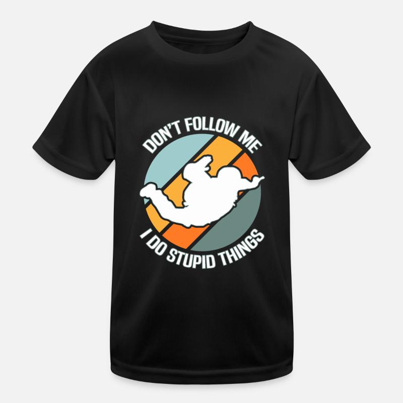 Fallschirmspringen Fallschirmspringer Kinder Funktions-T-Shirt