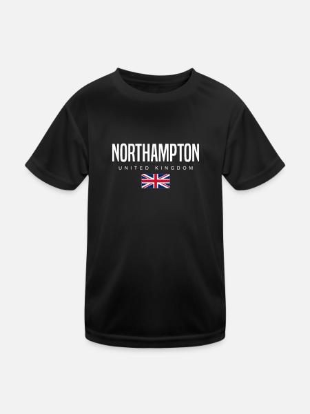 Northampton, Royaume-Uni - T-shirt sport Enfant - noir - Devant