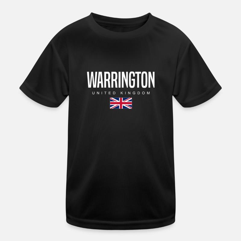 Warrington England Großbritannien Kinder Funktions-T-Shirt