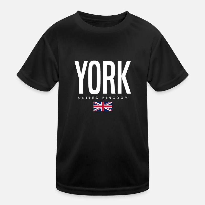 York England Großbritannien Kinder Funktions-T-Shirt