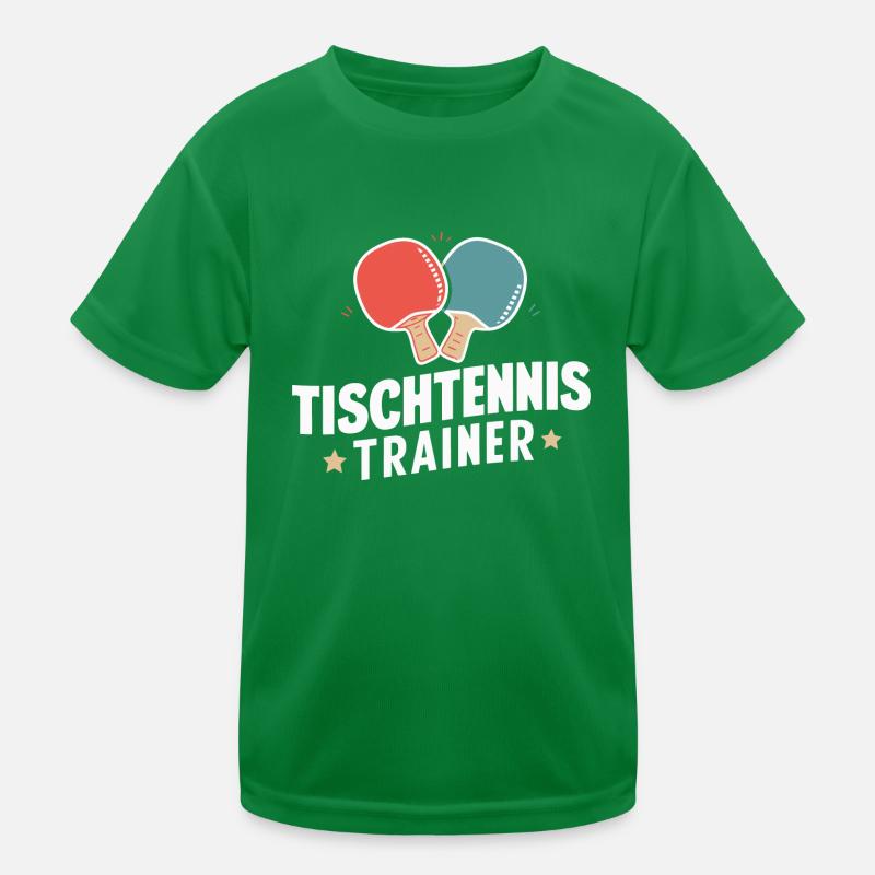 Tischtennis-Coach Schläger Training Geschenk Kinder Funktions-T-Shirt
