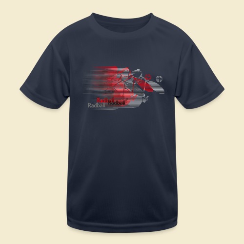 Radball | Earthquake Red - Kinder Funktions-T-Shirt