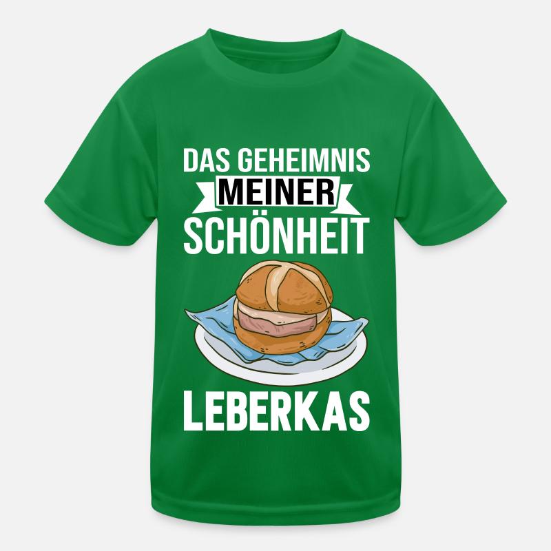 Leberkas Leberkäse Bayern Fleischkäse Kinder Funktions-T-Shirt