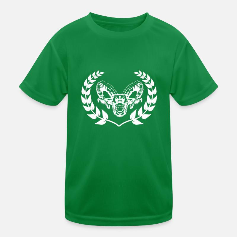 Sheep mutton buck ram laurel wreath mountains Kids Functional T-Shirt