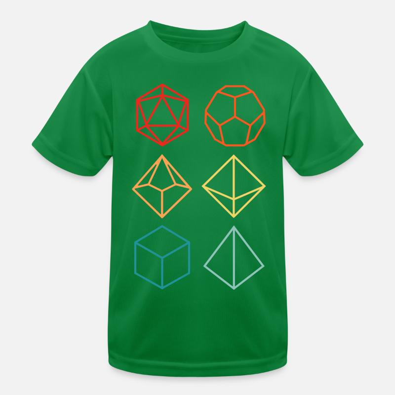 Donjons Dragons-Set farbenfrohe Kinder Funktions-T-Shirt