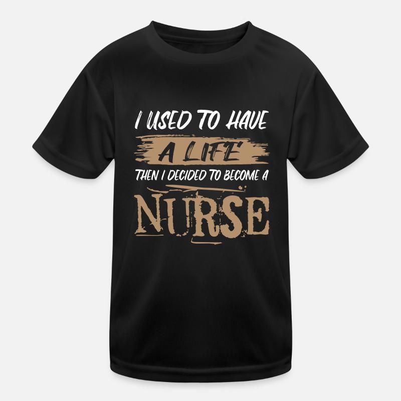 Leben einer Krankenschwester. Sarkastischer Spruch Kinder Funktions-T-Shirt
