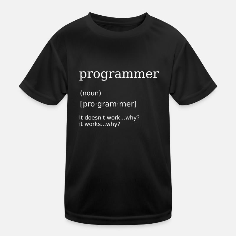 Programmierer Informatiker Programming Humor Kinder Funktions-T-Shirt