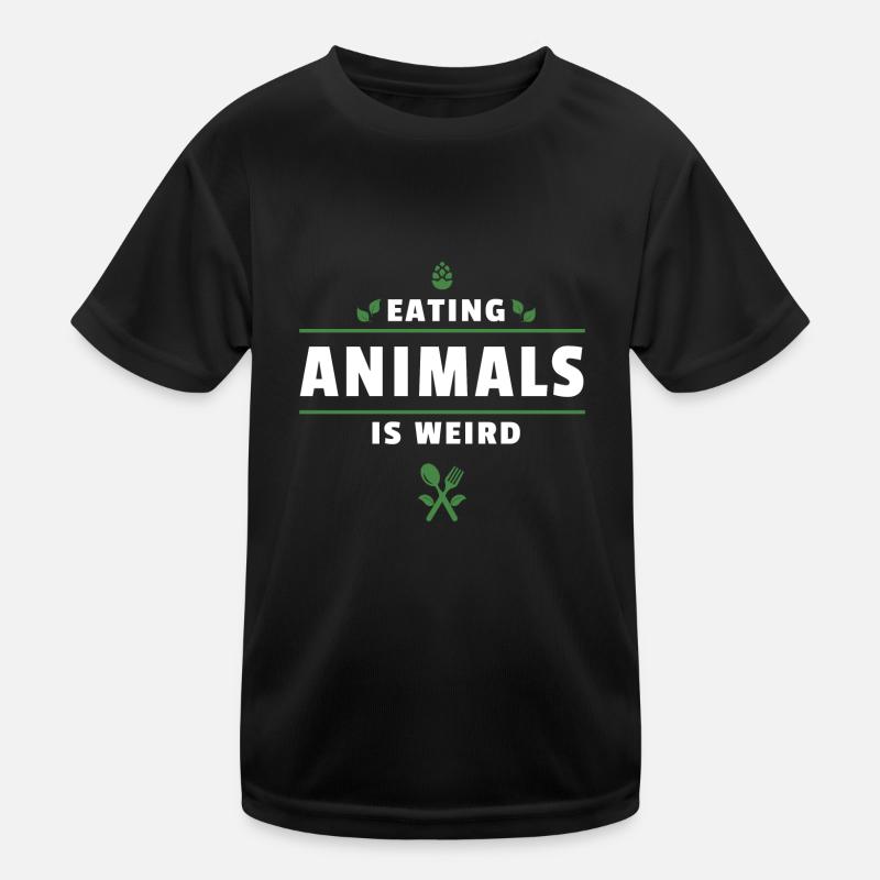 Vegan Veganer Geschenk Sprüche Spruch Kinder Funktions-T-Shirt