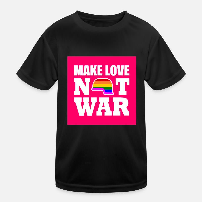 Make love not war Kids Functional T-Shirt
