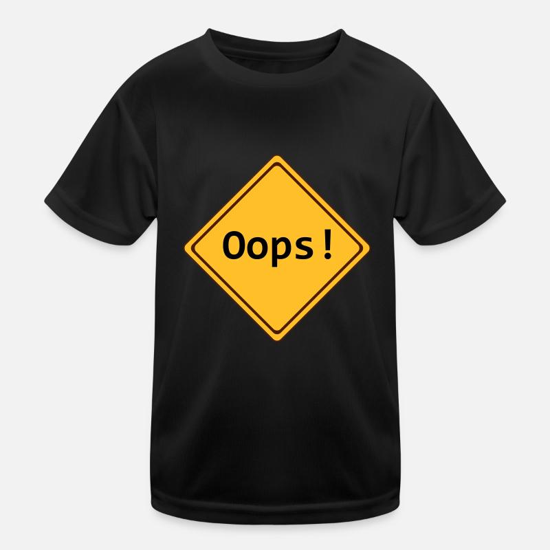error, oops !, customizable Kids Functional T-Shirt