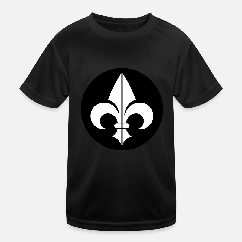 Fleur de Lys - Kids Functional T-Shirt - black