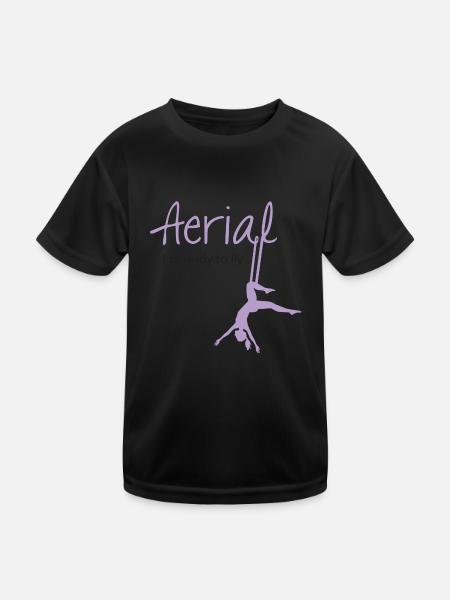 aérien - T-shirt sport Enfant - noir