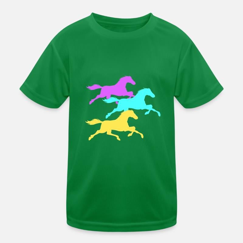 Pferd Kinder Funktions-T-Shirt
