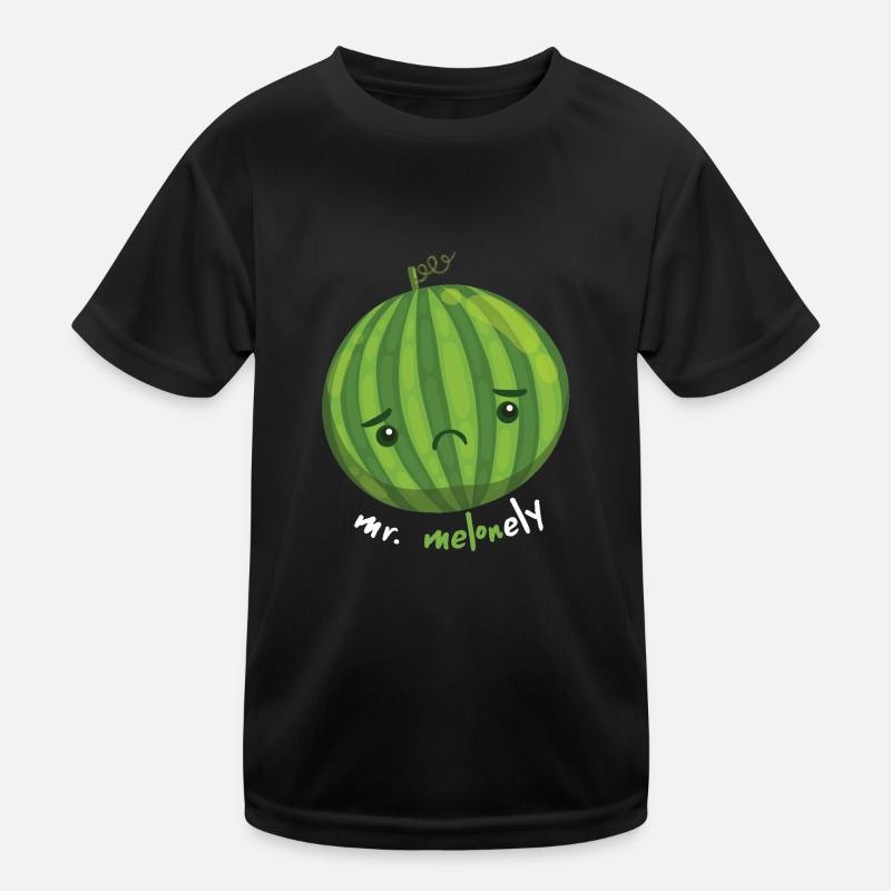 Frucht - Kinder Funktions-T-Shirt - Schwarz