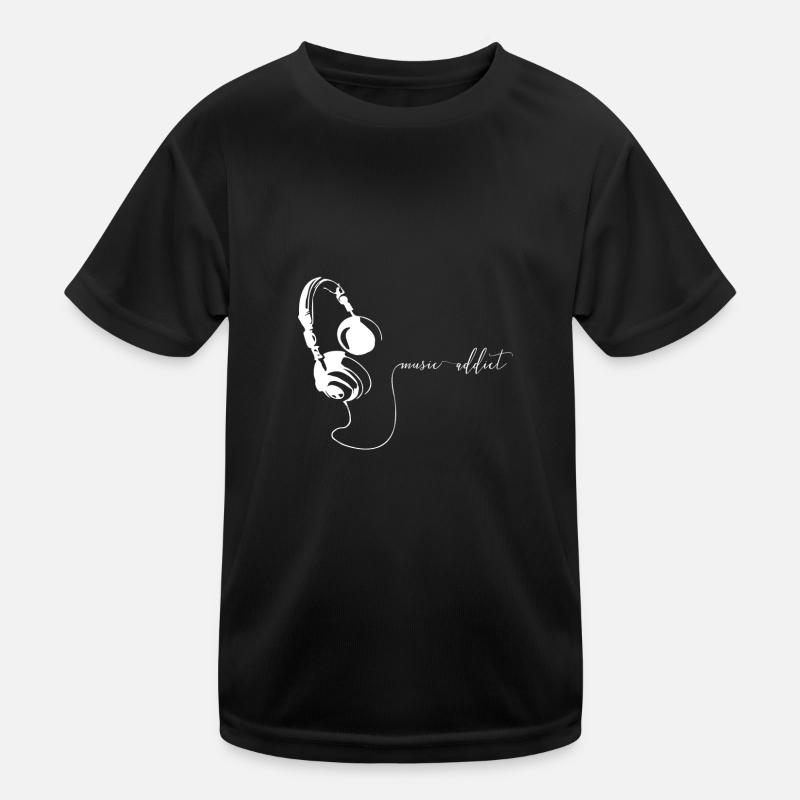 Musik Musiker Kopfhörer Geschenkidee Kinder Funktions-T-Shirt