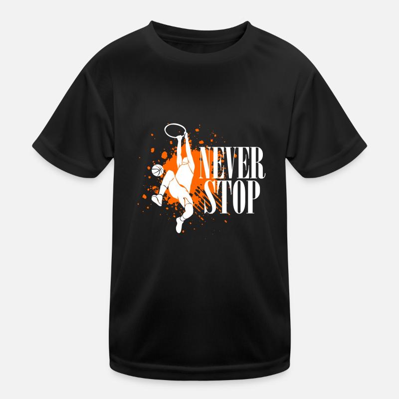 Basketball Korb Sport Geschenkidee Kinder Funktions-T-Shirt