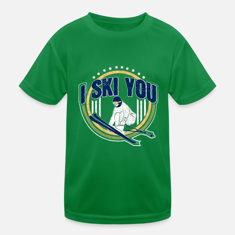 Cadeau de professeur de ski alpin T-shirt sport Enfant