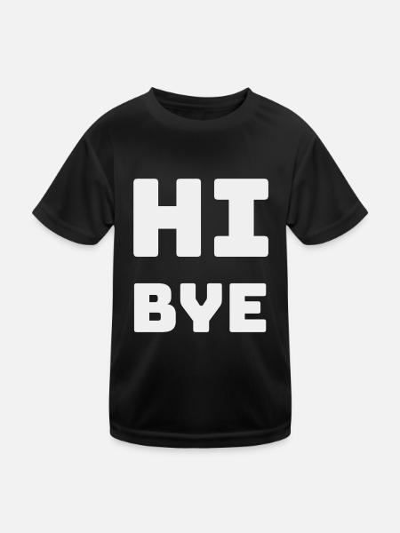 SALUT BYE - T-shirt sport Enfant - noir - Devant