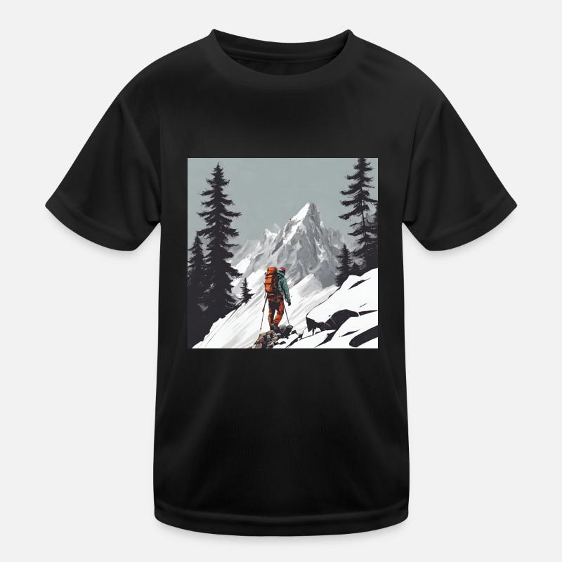 Bergsteigen Kinder Funktions-T-Shirt