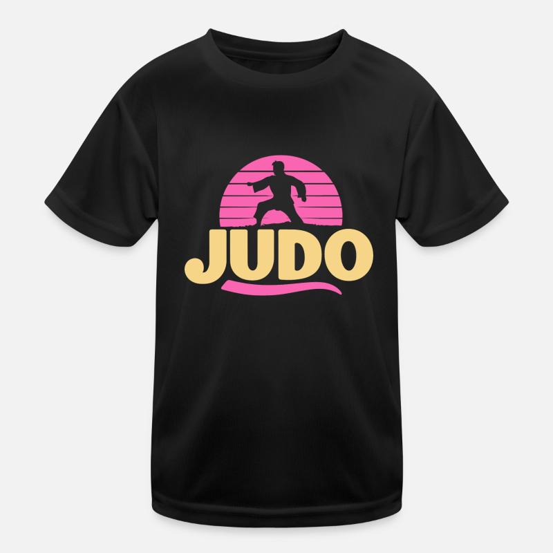 Judo-Mädchen Kraft Stärke Mut Training Geschenk Kinder Funktions-T-Shirt