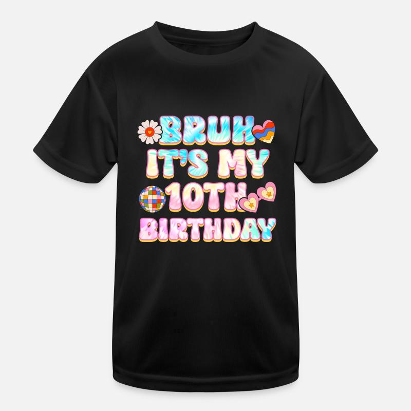 10. Geburtstag Mädchen Geschenkidee Zehn Jahre Kinder Funktions-T-Shirt