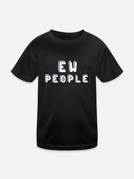 People are stupid. - Kids Functional T-Shirt - black - Front