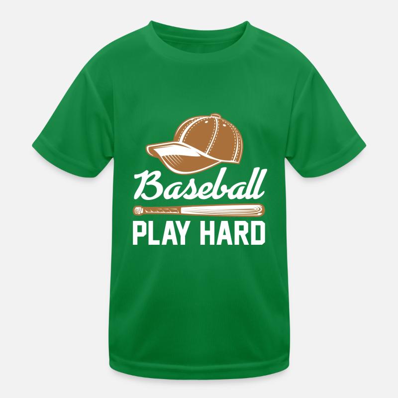 Baseball Kinder Funktions-T-Shirt