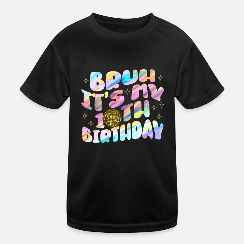 10. Geburtstag Mädchen Geschenkidee Zehn Jahre Kinder Funktions-T-Shirt