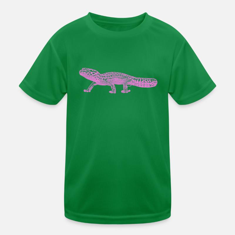 Leopardengecko Kinder Funktions-T-Shirt