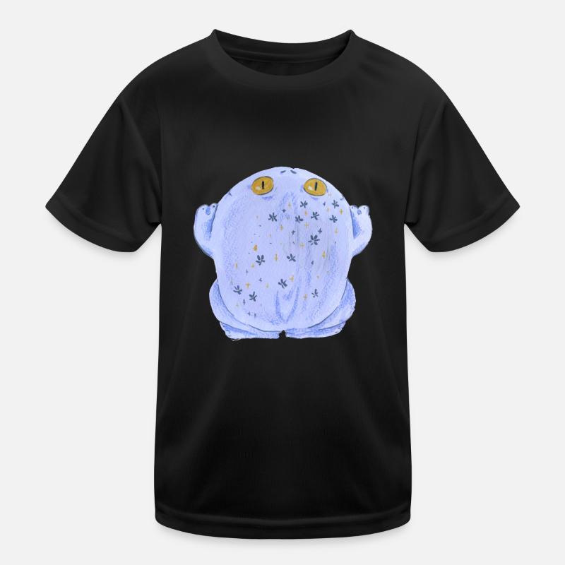 Frog toad in pastel - Kids Functional T-Shirt - black