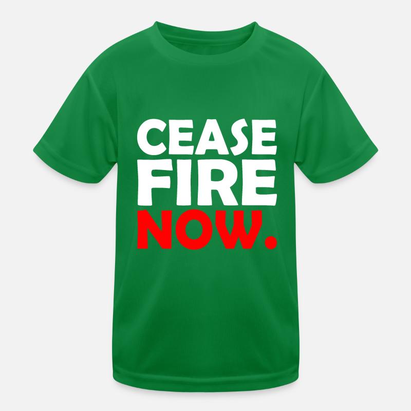 Ceasefire now Kinder Funktions-T-Shirt