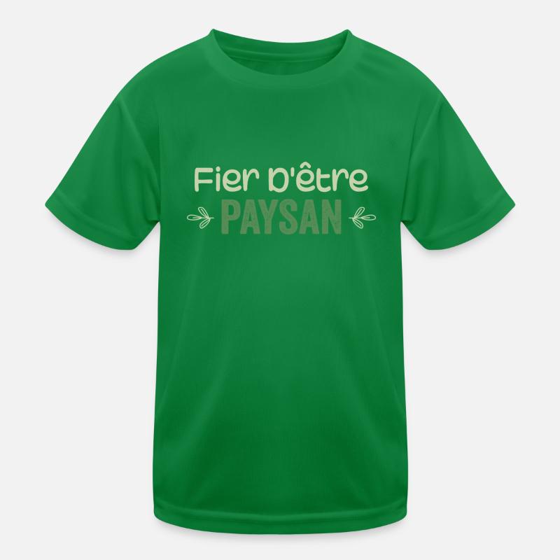 fier d'être paysan T-shirt sport Enfant