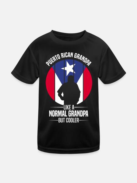Puerto Rico Geschenkidee | Puerto Ricaner Heimat - Kinder Funktions-T-Shirt - Schwarz - Vorne