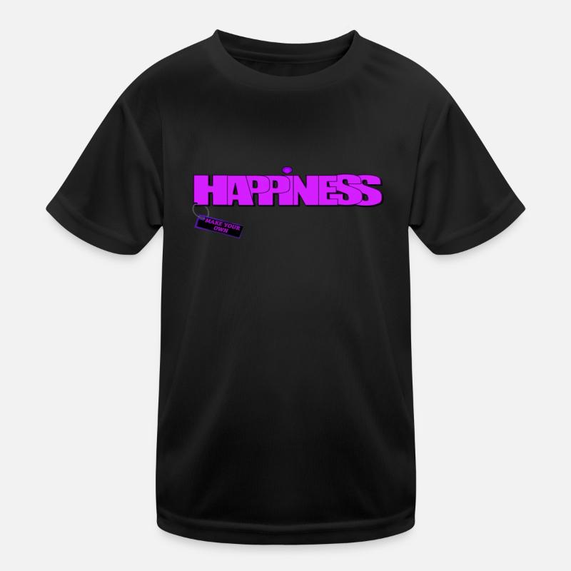 MAKE YOUR HAPPINESS "PURPLE" Kids Functional T-Shirt