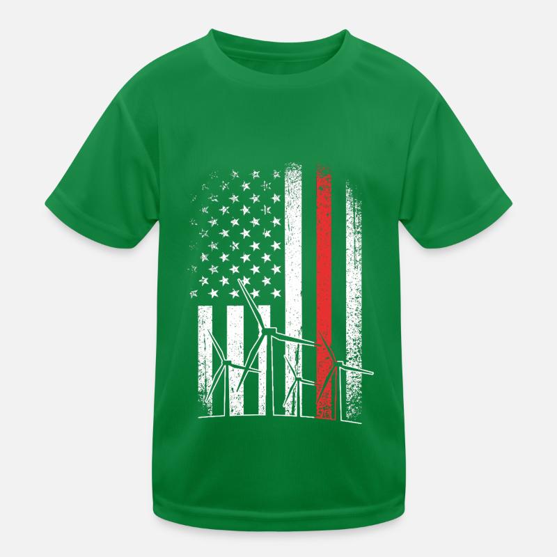 Énergie éolienne Éolienne T-shirt sport Enfant