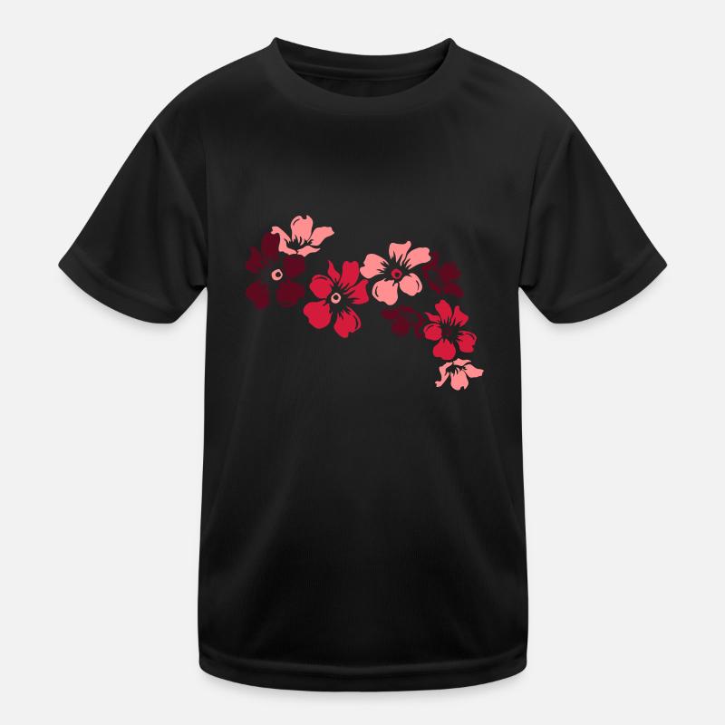blumen Kinder Funktions-T-Shirt