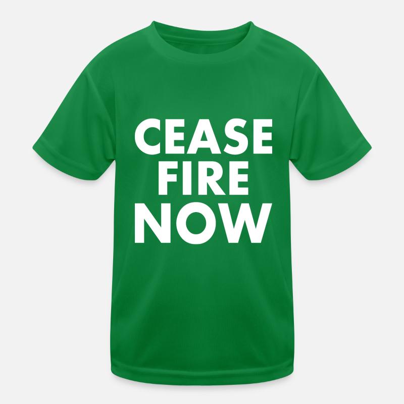Ceasefire now Kinder Funktions-T-Shirt