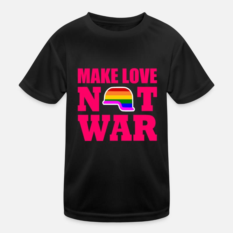 Make love not war Kids Functional T-Shirt
