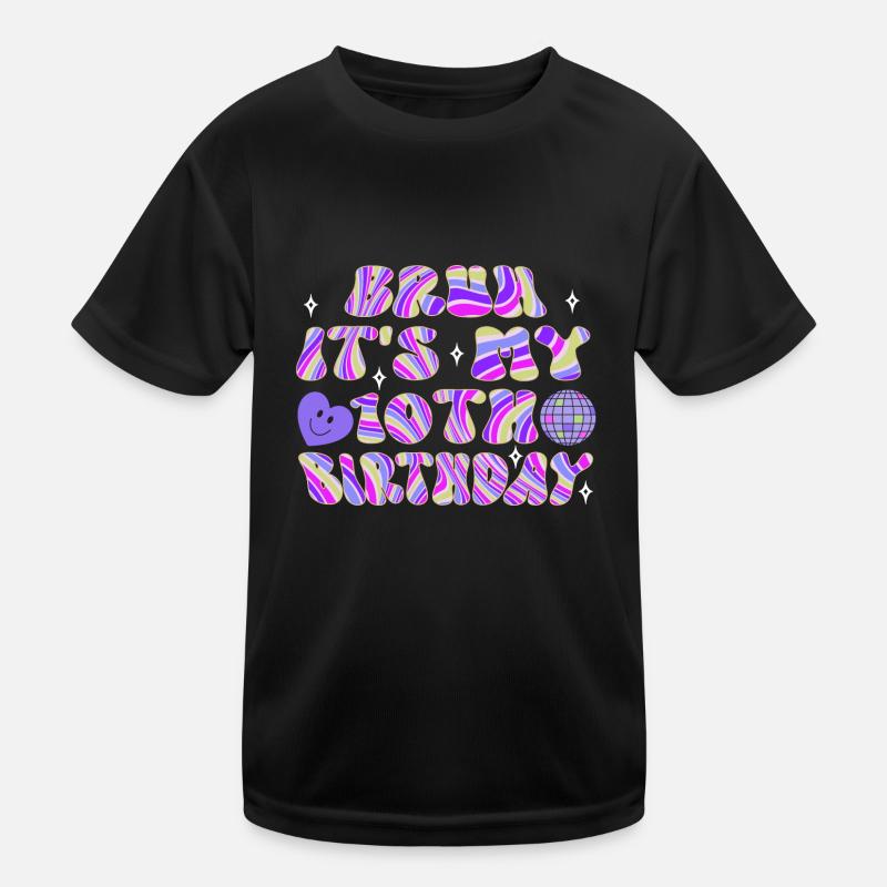 10. Geburtstag Mädchen Geschenkidee Zehn Jahre Kinder Funktions-T-Shirt