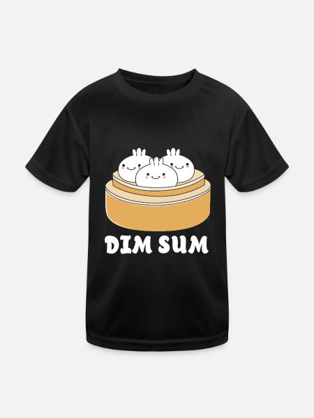 Dim sum - Kids Functional T-Shirt - black - Front