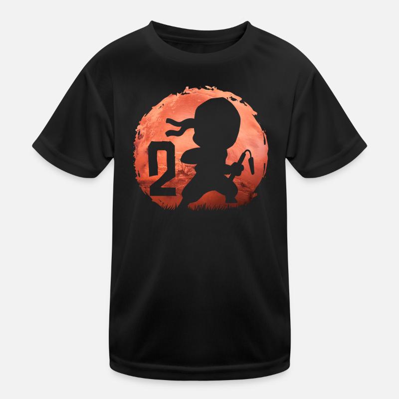 Kleiner Ninja 2. Geburtstag Junge 2 Jahre alt Kinder Funktions-T-Shirt