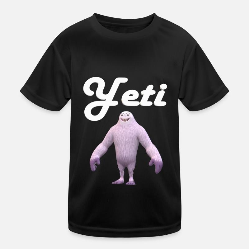 yeti - Kids Functional T-Shirt - black