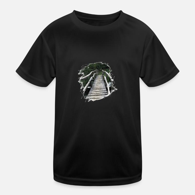 Wooden bridge Kids Functional T-Shirt