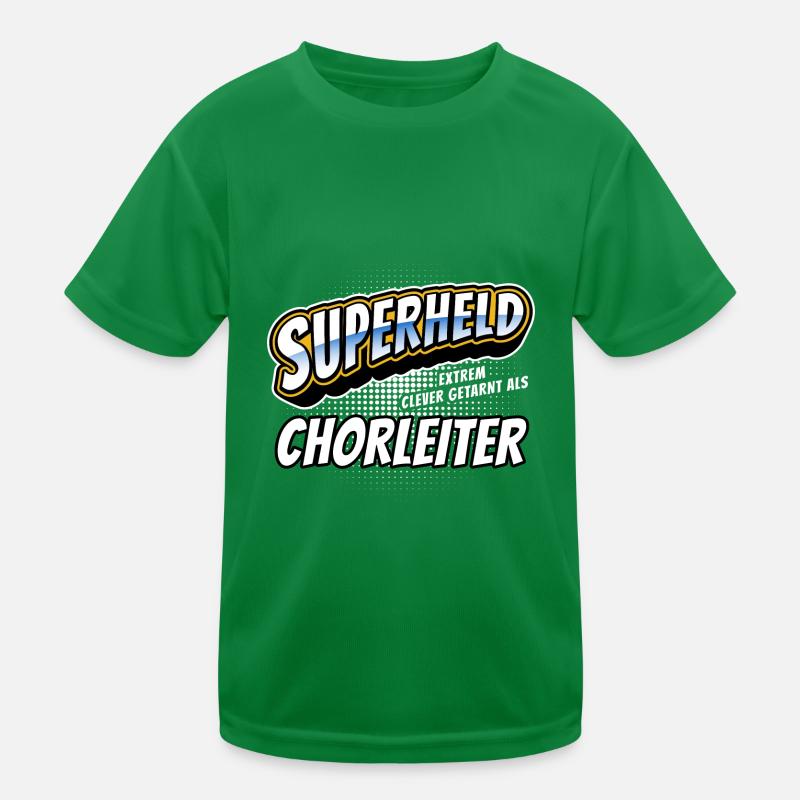 Superheld, clever getarnt als Chorleiter Kinder Funktions-T-Shirt